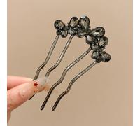 Épingle à cheveux en forme de U, style coréen, fleur, perle, bâtonnet à cheveux en alliage métallique durable, bijoux tendance pour filles, accessoires pour cheveux, 1 pièce 6