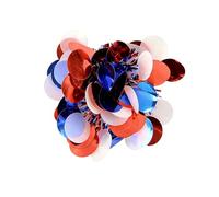 Épingle à cheveux en forme d'étoile patriotique unique - Cadeau pour petite amie - Unisexe - Pour rassemblements - Tenue d'anniversaire occidentale - Accessoires de fête amusants - Drapeau à