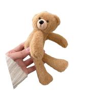 Épingle à cheveux en forme d'ours avec tissu en peluche parfaite pour l'école ou les sorties - Décoration de cheveux tendance - Taille 7 cm - Accessoire doux
