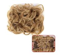 Épingle à cheveux en queue de cheval, postiche bouclée pour mariage, chignon désordonné, chignon synthétique désordonné, extension de queue de cheval, peignes de chignon