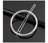Épingle À Cheveux Fashion Metal Love Coeur Coiffure Clip Coiffure Élégante Star Round Barrette for Femme Sweet Coupes à cheveux Barrettes Accessoires for cheveux Épingle À Cheveux Mariage(B50-Silver)