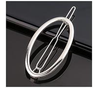 Épingle À Cheveux Fashion Metal Love Coeur Coiffure Clip Coiffure Élégante Star Round Barrette for Femme Sweet Coupes à cheveux Barrettes Accessoires for cheveux Épingle À Cheveux Mariage(B36-Silver)