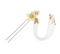 Épingle à Cheveux Fleur Ancienne en Alliage Jaune, Style Rétro Chic | Cérémonies et Fêtes D’inspiration Antique, Finition Élégante et Unique, Pensée pour Mère et Fille