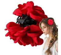 Épingle à cheveux florale avec broche rose - primaire de grande taille