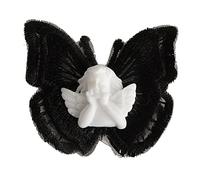 Épingle à cheveux gothique ange pour coiffe papillon, squelette steampunk pour tête, pinces à cheveux, accessoires de cheveux pour danse, bal masqué, accessoires de cheveux pour femme