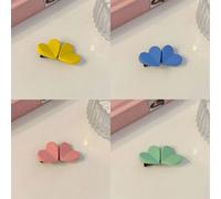 Épingle À Cheveux Macaron Pour Enfants Coréens, Pince À Frange, Couleur Vive, Nouvelle Petite Fille, 2 Pièces