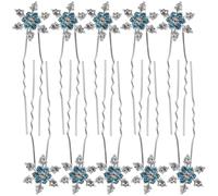 Épingle à Cheveux Mariée Ambiance Noël 12pcs, alliage de Zinc