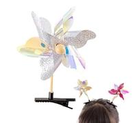 Épingle à cheveux moulin à vent - Barrettes à cheveux colorées à paillettes | Accessoires de dessin animé aléatoire, pinces à cheveux, nœuds à cheveux crocodiles pour filles