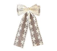 Épingle à cheveux plate en cristal pour fille - Ornements de balletcore pour femmes et filles - Pince à cheveux - Grands nœuds - Doux Balletcore