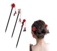 Épingle à cheveux pour femme, épingles à cheveux en forme de fleur, épingle à cheveux chinoise, pompon vintage, bâtonnets de cheveux japonais, bijoux faits à la main, accessoires de cheveux pour
