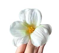 Épingle à cheveux pour femme - Motif floral 3D - Décoration latérale - Accessoire de plage d'été - Vert