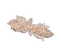 Épingle À Cheveux Pouvoir Diamant Plein Hair Clip Flower Feuille Barrette Coupes à cheveux à la main Coiffure Cheveux Coiffure Coiffure Accessoires Épingle À Cheveux Mariage(Style 2)