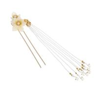 Épingle à Cheveux Style Ancien Fleur en Alliage Jaune | Finition Simple et Chic, pour Cérémonies et Soirées D’inspiration Antique, Pensée pour Fille et Compagne