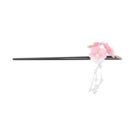 Épingle à Cheveux Style Chinois Rose en Acrylique Vintage pour Chignon | Design Rétro Unique, Se Clipse Facilement, Maintien Sûr du Chignon, pour Femmes et Dames