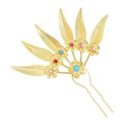 Épingle à cheveux traditionnelle ethnique traditionnelle chinoise élégante en cristal pour filles Cosplay Bijoux Femmes Épingle à cheveux ethnique