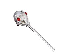 Épingle à cheveux vintage en argent sterling S925 for cheveux longs, élégante couronne baroque avec perles de culture chinoises, accessoire for chignon for mariée, femme et fille