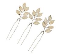 Épingle à cheveux vintage en forme de U - Couleur dorée - Pour mariée, demoiselle d'honneur, banquet de mariage, cadeau idéal pour les occasions spéciales