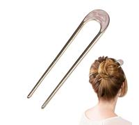 Épingle à cheveux vintage en forme de U en métal - Fourchette à cheveux en métal | Accessoires de coiffure courts | Baguettes à cheveux en métal | Peigne à cheveux en métal en forme de U pour femme et
