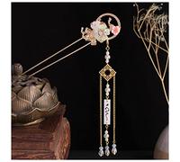 Épingle À Cheveux Vintage Perle Tassel Coiffure Hanfu Cuisson Coiffe Coiffure Fleur Coiffure Orientale Ornement Traditionnel Traditionnel Ornement Épingle À Cheveux Mariage(B)