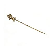 Épingle à cigares en laiton avec drague en spirale - Longue aiguille - Porte-cigare - Accessoire pour porte-cigares - Pour scorpion, taureau, gecko