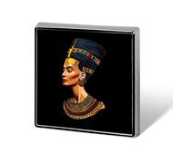 Épingle à cravate mignonne de la reine égyptienne Néfertiti, broche carrée, cadeaux pour hommes et femmes, chapeau, vêtements, accessoires