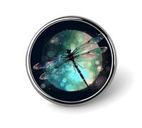 Épingle à cravate ronde noire et blanche en alliage pour homme et femme, accessoire de costume, 2,5 cm d'épaisseur, Circular, Aluminium, Pas de gemme