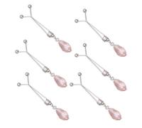 Épingle à écharpe en forme de Y en cristal pour serrer la taille - Pince à vêtements en alliage pratique - Outil de fixation rapide - Bords doux - Réducteur de taille de pantalon en forme de Y, a