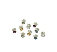 Épingle à écharpe ronde simple et colorée - Broche hijab en alliage de zinc pour femme, bouton de sécurité pour vêtements modestes, taille unique, Métal, Agate