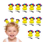 Épingle à en forme de canard - 10 pièces Clips de en peluche de canard jaune | Style créatif Yellow Clip Clip à | Clips Duuck Sprout pour accessoires délicieux