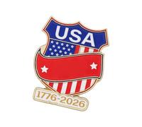 Épingle à en métal, accessoire d ' insigne du 250e anniversaire du jour de l ' indépendance des Américains pour les uniformes et les vêtements décontractés, épingle armée commémorative
