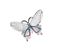 Épingle à épingle en émail avec strass et papillon à la mode