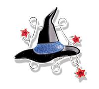 Épingle à épinglette de dessin animé d'Halloween étrange badge citrouille spectre balai en alliage pour fêtes à thème revers mignon, taille unique, Comme décrit