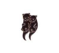 Épingle à épinglette en forme de loutre marron avec motif d'animal mignon pour sac, mère, enfant, ami, design unique, taille unique, Comme décrit