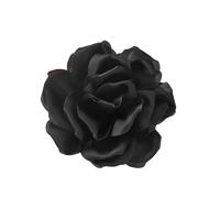 Épingle à épinglette en tissu élégante faite à la main en forme de rose - Accessoire de mode pour fêtes et dîners, Métal