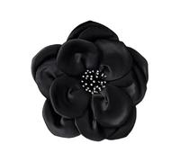 Épingle à fleur en tissu multi-dimensionnelle grande broche florale pour femmes avant-gardistes élégante épingle à poitrine accessoire de fête broche couleur unie, taille unique, Comme décrit