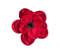 Épingle à fleur en tissu multi-dimensionnelle grande broche florale pour femmes avant-gardistes élégante épingle à poitrine accessoire de fête broche couleur unie, taille unique, Comme décrit