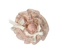 Épingle à grande fleur populaire en tissu doux et confortable - Accessoire accrocheur - Épingle à cheveux élégante en forme de rose, taille unique, Comme décrit