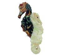 Épingle à hippocampe - Pince à mâchoire inspirée de l'océan de 9 cm | fermeture artistique, décoration élégante en résine | porte-coiffure pour fêtes à la plage, excursion décontractée