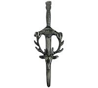 Épingle à kilt en forme de tête de cerf - Motif celtique écossais (antique), antique, 10 cm