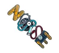 Épingle à lettre d'infirmière - Broche décorative médicale Broche à lettre de la série médicale, accessoire de décoration de symbole d'identification | Convient pour un rendez-vous, un lieu de travail