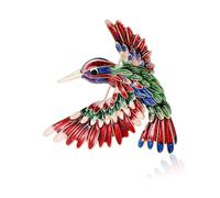 Épingle À Perroquet En Alliage À La Mode Revêtement Vibrant Confort Ternissement Occasions Bijoux De Fête Pour Femmes Cadeaux D'animaux