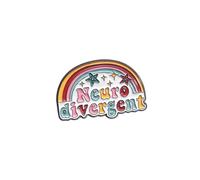 Épingle à piment arc-en-ciel ludique en métal robuste - Accessoire élégant - Convient pour les tenues quotidiennes - Badge robuste en alliage de zinc, taille unique, Comme décrit