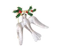 Épingle à Poitrine Élégante Symbole de Paix Décorative Ambiance Noël