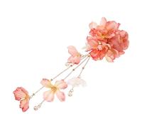 Épingle à Pompons Accessoire Chinois Élégant pour Mariages et Occasions Spéciales Barrette à Fleurs Design Vintage et Délicat pour Danse et Mode Féminine