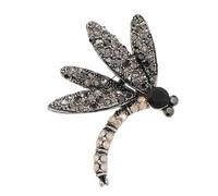 Épingle à revers en forme de créature ornée de cristaux - Construction polyvalente - Style polyvalent pour les occasions décontractées - Broche animal en cristal pour femme, One Size, Comme décrit