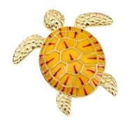 Épingle à revers en forme de tortue - Texture sculptée sophistiquée - Pour offrir un cadeau à une réunion sociale spéciale - Bijoux d'animaux gravés, taille unique, Comme décrit