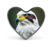 Épingle à revers en métal léger et durable représentant une lionne et son jeune lion, badge rond tendance en forme de cœur pour chemises, vestes et chapeaux