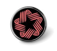 Épingle à revers ronde élégante en alliage d'aluminium, motif Tigres blancs, 2,5 cm, avec transfert thermique, légère, pour chemises, vestes et cadeaux uniques