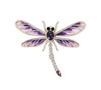 Épingle à revers tendance et sophistiquée en forme de libellules avec des motifs d'huile qui coule - Accessoire de fête - Accessoire de fête - Accessoires de fête