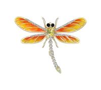 Épingle à revers tendance et sophistiquée en forme de libellules avec des motifs d'huile qui coule - Accessoire de fête - Accessoire de fête - Accessoires de fête
